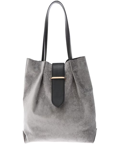 YECCA VECCA（イェッカヴェッカ）の「ベロアベルトデザインバッグ（ハンドバッグ・レディース・ブラック/グレー/ピンク/イエロー・FREE）」の5枚目の写真