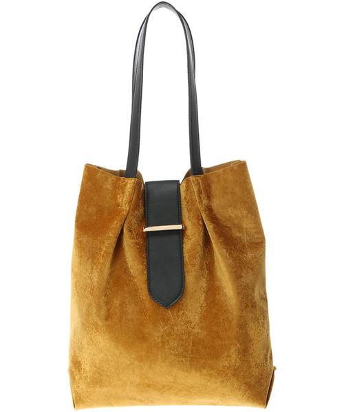 YECCA VECCA（イェッカヴェッカ）の「ベロアベルトデザインバッグ（ハンドバッグ・レディース・ブラック/グレー/ピンク/イエロー・FREE）」の8枚目の写真