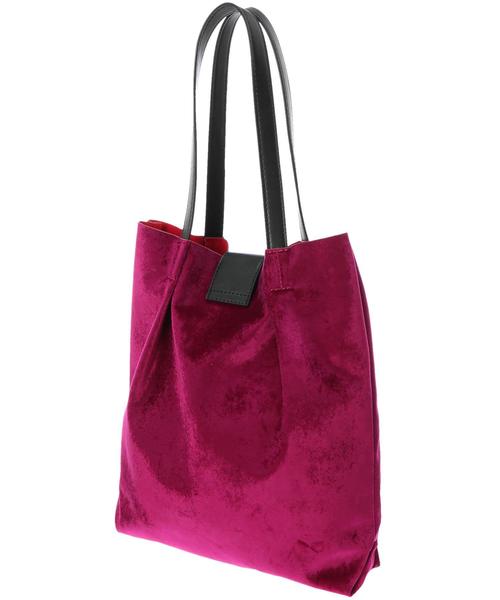 YECCA VECCA（イェッカヴェッカ）の「ベロアベルトデザインバッグ（ハンドバッグ・レディース・ブラック/グレー/ピンク/イエロー・FREE）」の9枚目の写真