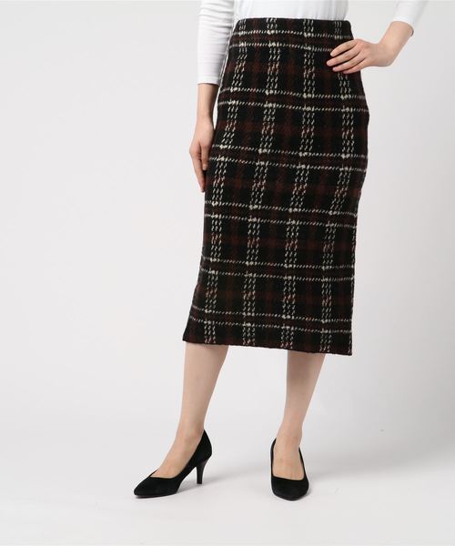 ドゥロワー セットアップ　レディース　36　スカート　チェック　ウール　グレー 楽天市場】春新作 グレンチェック セットアップ ザラ リエンダ