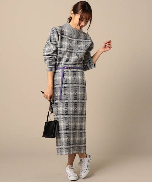 ドゥロワー セットアップ　レディース　36　スカート　チェック　ウール　グレー 楽天市場】春新作 グレンチェック セットアップ ザラ リエンダ