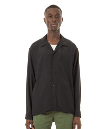 Rayon Open Collar Shirt / レーヨン開襟長袖シャツ