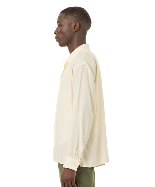 Sandinista(サンディニスタ)の「Rayon Open Collar Shirt / レーヨン開襟長袖シャツ(シャツ/ブラウス・メンズ・ホワイト/ブラック/その他1/その他2・SMALL/MEDIUM/LARGE)」の5枚目の写真