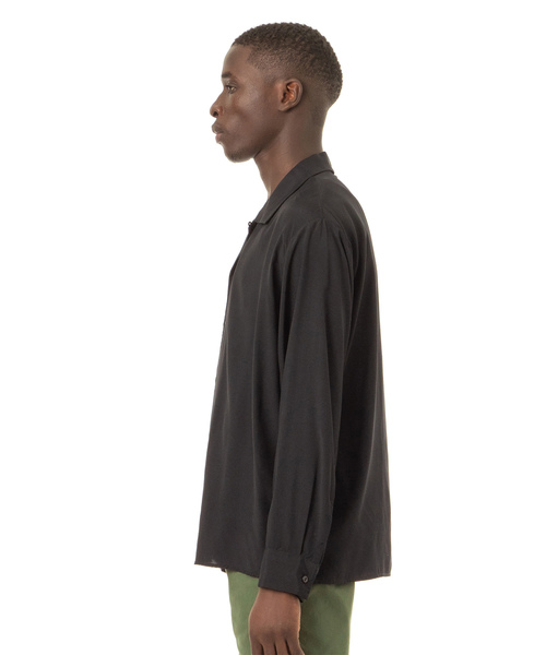 Sandinista(サンディニスタ)の「Rayon Open Collar Shirt / レーヨン開襟長袖シャツ(シャツ/ブラウス・メンズ・ホワイト/ブラック/その他1/その他2・SMALL/MEDIUM/LARGE)」の7枚目の写真