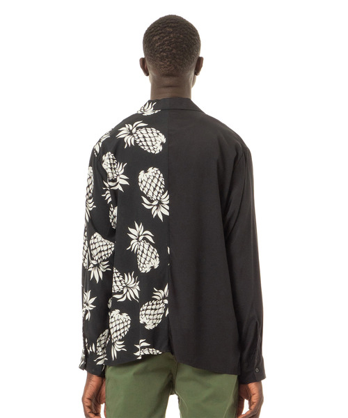 Sandinista(サンディニスタ)の「Rayon Open Collar Shirt / レーヨン開襟長袖シャツ(シャツ/ブラウス・メンズ・ホワイト/ブラック/その他1/その他2・SMALL/MEDIUM/LARGE)」の12枚目の写真