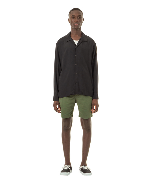 Sandinista(サンディニスタ)の「Rayon Open Collar Shirt / レーヨン開襟長袖シャツ(シャツ/ブラウス・メンズ・ホワイト/ブラック/その他1/その他2・SMALL/MEDIUM/LARGE)」の15枚目の写真