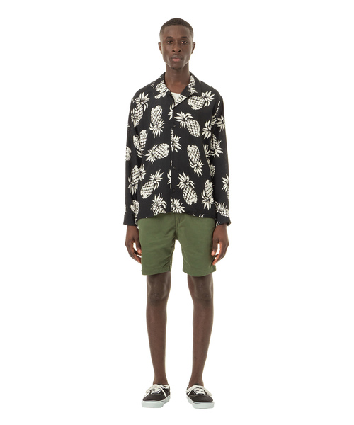 Sandinista(サンディニスタ)の「Rayon Open Collar Shirt / レーヨン開襟長袖シャツ(シャツ/ブラウス・メンズ・ホワイト/ブラック/その他1/その他2・SMALL/MEDIUM/LARGE)」の16枚目の写真