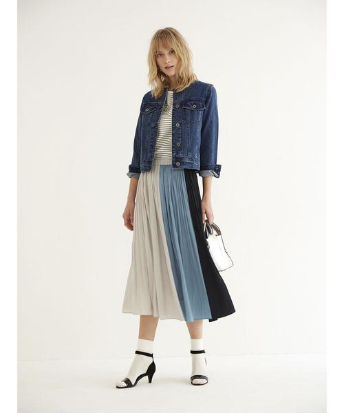 YECCA VECCA(イェッカヴェッカ)の「ノ-カラ-Gジャン(デニムジャケット・レディース・インディゴブルー/ダークインディゴブルー・SMALL/MEDIUM)」の9枚目の写真