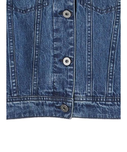 YECCA VECCA(イェッカヴェッカ)の「ノ-カラ-Gジャン(デニムジャケット・レディース・インディゴブルー/ダークインディゴブルー・SMALL/MEDIUM)」の18枚目の写真