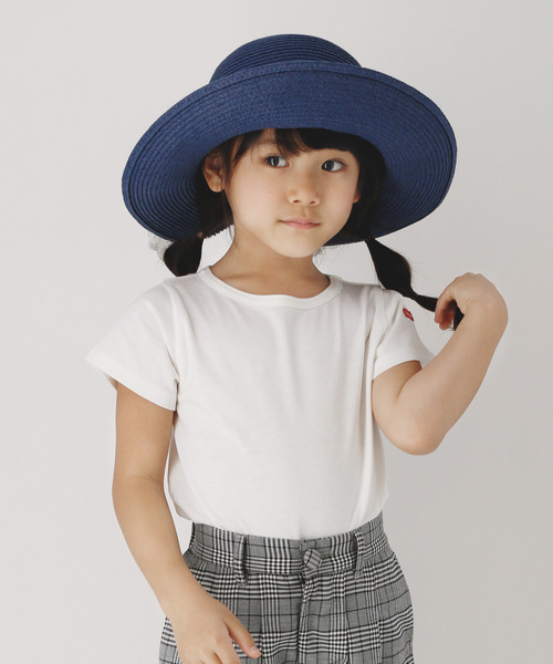 Catherine Cottage（キャサリンコテージ）の「オーガニックコットンTシャツ（Tシャツ/カットソー・キッズ・ネイビー/オフホワイト/カーキ/ライラック・90/100/110/120/130/140）」の3枚目の写真