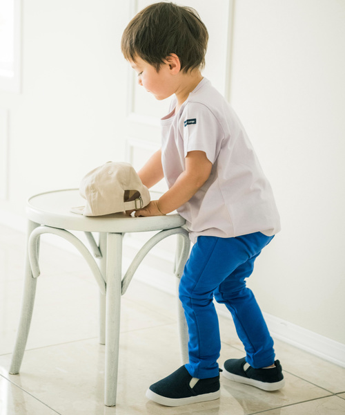 Catherine Cottage（キャサリンコテージ）の「オーガニックコットンTシャツ（Tシャツ/カットソー・キッズ・ネイビー/オフホワイト/カーキ/ライラック・90/100/110/120/130/140）」の6枚目の写真