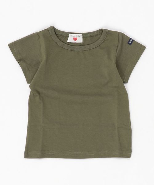 Catherine Cottage（キャサリンコテージ）の「オーガニックコットンTシャツ（Tシャツ/カットソー・キッズ・ネイビー/オフホワイト/カーキ/ライラック・90/100/110/120/130/140）」の9枚目の写真