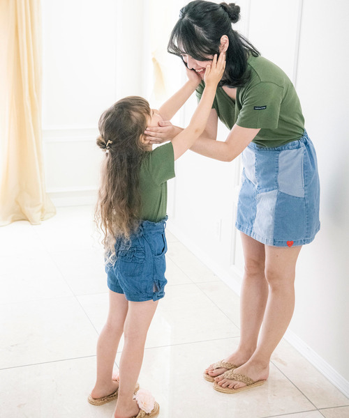 Catherine Cottage（キャサリンコテージ）の「オーガニックコットンTシャツ（Tシャツ/カットソー・キッズ・ネイビー/オフホワイト/カーキ/ライラック・90/100/110/120/130/140）」の18枚目の写真