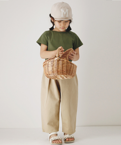 Catherine Cottage（キャサリンコテージ）の「オーガニックコットンTシャツ（Tシャツ/カットソー・キッズ・ネイビー/オフホワイト/カーキ/ライラック・90/100/110/120/130/140）」の22枚目の写真