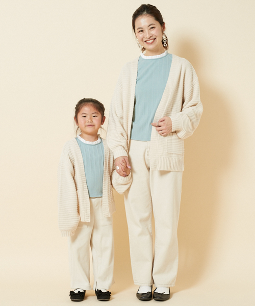 PairPair（ペアペア）の「ふんわり袖トッパーカーディガン（カーディガン/ボレロ・キッズ・ピンク/アイボリー・S(100-115)/M(115-130)）」の16枚目の写真