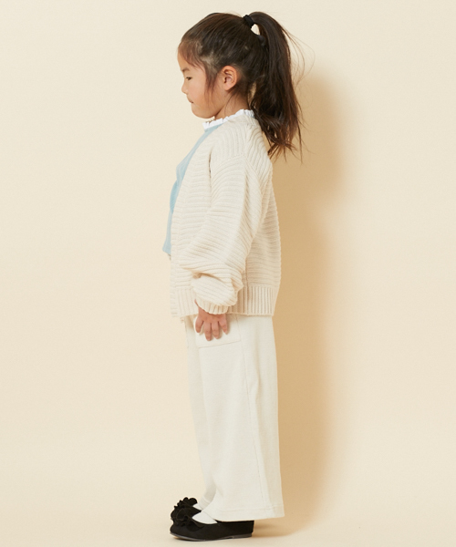 PairPair（ペアペア）の「ふんわり袖トッパーカーディガン（カーディガン/ボレロ・キッズ・ピンク/アイボリー・S(100-115)/M(115-130)）」の9枚目の写真