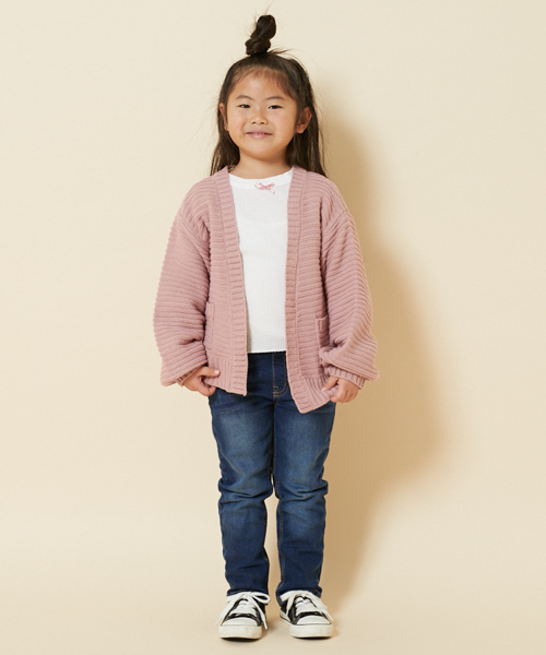 PairPair（ペアペア）の「ふんわり袖トッパーカーディガン（カーディガン/ボレロ・キッズ・ピンク/アイボリー・S(100-115)/M(115-130)）」の17枚目の写真