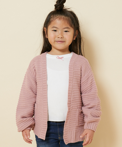 PairPair（ペアペア）の「ふんわり袖トッパーカーディガン（カーディガン/ボレロ・キッズ・ピンク/アイボリー・S(100-115)/M(115-130)）」の20枚目の写真