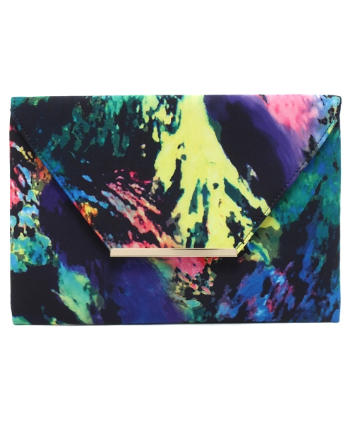 ROSE BUD（ローズバッド）の「(TOP BEAUTY) EVS1-5088-2 HANDBAG（クラッチバッグ・レディース・ブルー/ブルー系その他/ベージュ・ONE SIZE）」の3枚目の写真