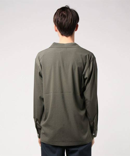 MinoriTY（マイノリティ）の「長袖シャツ/オープンカラー　ssc1751b（シャツ/ブラウス・メンズ・ブラック/ベージュ/ネイビー/グレー/カーキ/サックスブルー/マスタード/テラコッタ・M/L/XL）」の17枚目の写真