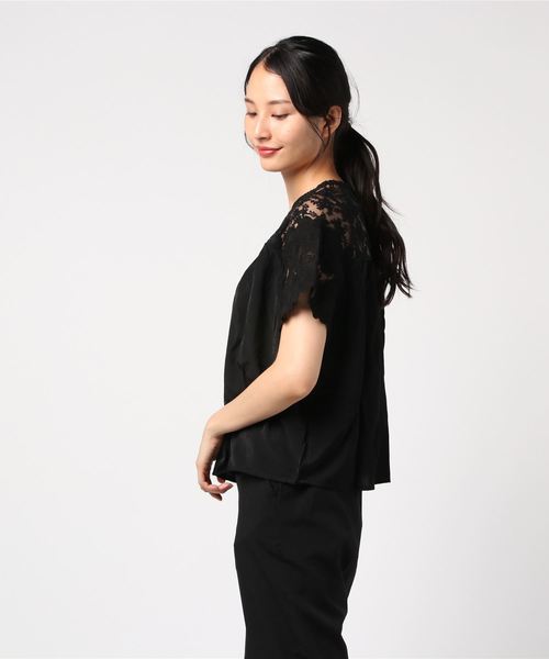 flower（フラワー）の「フェザーブラウス（シャツ/ブラウス・レディース・アイボリー/ブラック/グリーン/ピンク・FREE）」の9枚目の写真