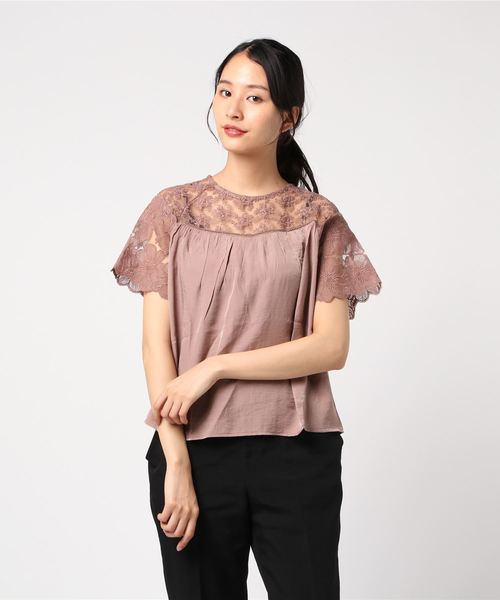 flower（フラワー）の「フェザーブラウス（シャツ/ブラウス・レディース・アイボリー/ブラック/グリーン/ピンク・FREE）」の12枚目の写真