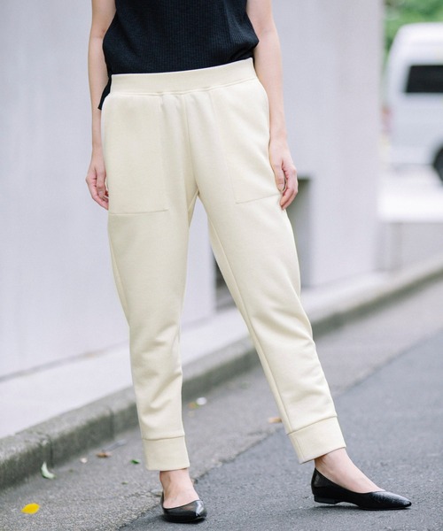 Munich(ミューニック)の「ダンボールニット スウェットパンツ(その他パンツ・レディース・チャコールグレー/ブラック/カーキ/グレイッシュベージュ/モカ/スモークピンク/アイボリー・S/M/XS)」の1枚目の写真