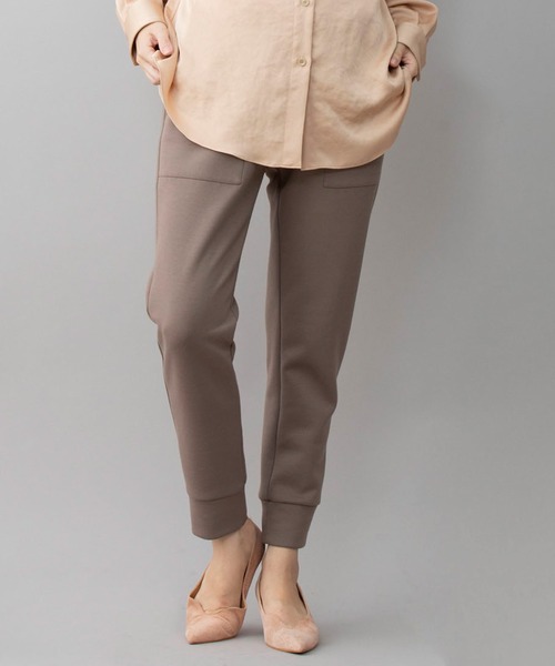 Munich(ミューニック)の「ダンボールニット スウェットパンツ(その他パンツ・レディース・チャコールグレー/ブラック/カーキ/グレイッシュベージュ/モカ/スモークピンク/アイボリー・S/M/XS)」の4枚目の写真