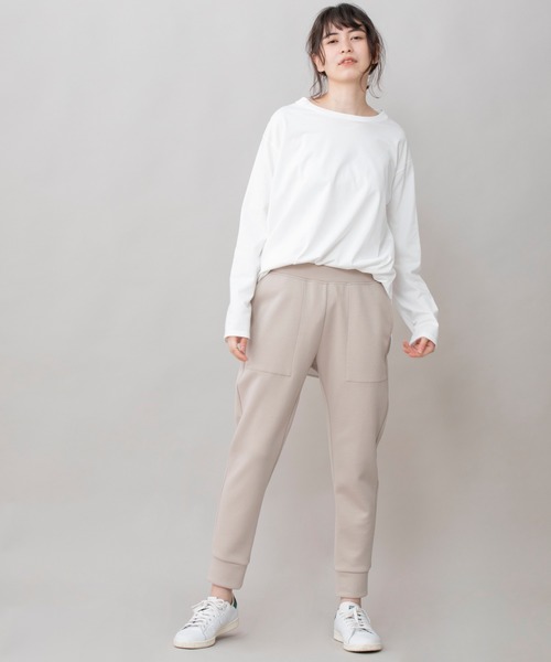 Munich(ミューニック)の「ダンボールニット スウェットパンツ(その他パンツ・レディース・チャコールグレー/ブラック/カーキ/グレイッシュベージュ/モカ/スモークピンク/アイボリー・S/M/XS)」の11枚目の写真