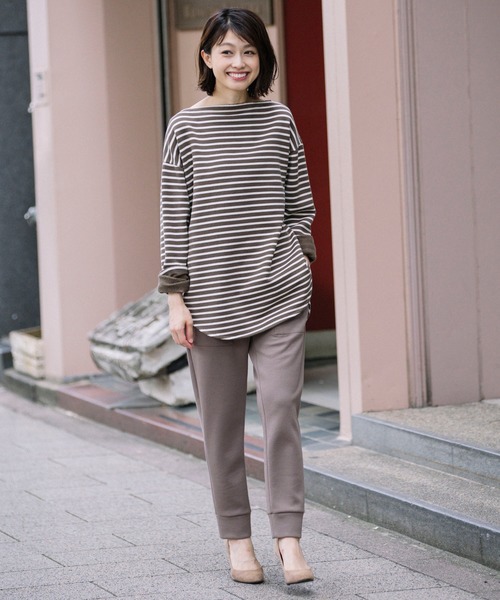 Munich(ミューニック)の「ダンボールニット スウェットパンツ(その他パンツ・レディース・チャコールグレー/ブラック/カーキ/グレイッシュベージュ/モカ/スモークピンク/アイボリー・S/M/XS)」の22枚目の写真