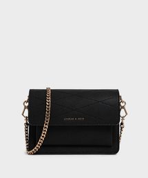 CHARLES & KEITH | トップステッチディテール クロスボディーバッグ / Top Stitch Detail Crossbody Bag(ショルダーバッグ)