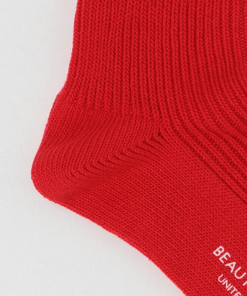 BEAUTY&YOUTH UNITED ARROWS（ビューティーアンドユースユナイテッドアローズ）の「BY 1×1 リブ レギュラー ソックス（ソックス/靴下・メンズ・ブラック/ホワイト/パープル/レッド・FREE）」の6枚目の写真