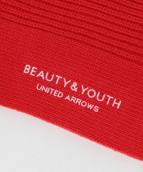BEAUTY&YOUTH UNITED ARROWS（ビューティーアンドユースユナイテッドアローズ）の「BY 1×1 リブ レギュラー ソックス（ソックス/靴下・メンズ・ブラック/ホワイト/パープル/レッド・FREE）」の8枚目の写真