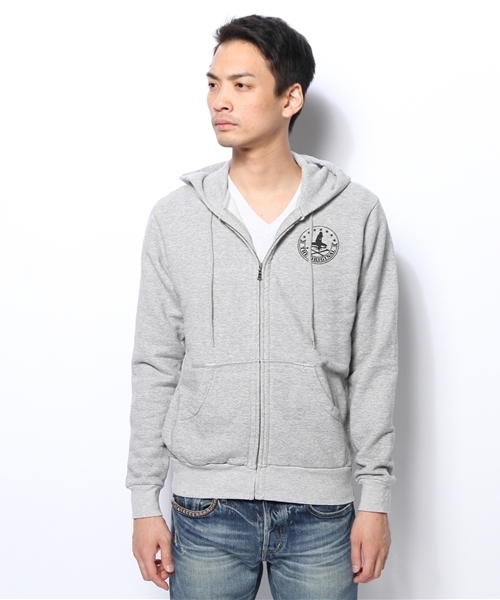 HYSTERIC GLAMOUR（ヒステリックグラマー）の「EAST SIDE COLLEGE pt PK（パーカー・メンズ・ブルー/トップグレー/ブラック・MEDIUM/SMALL/LARGE）」の4枚目の写真