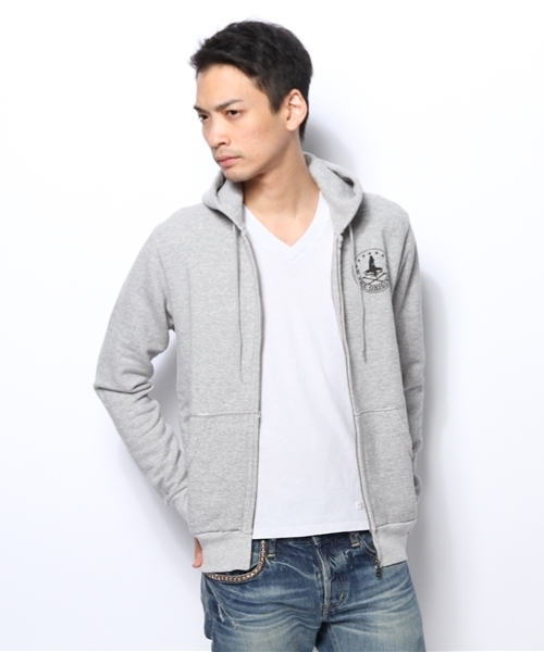 HYSTERIC GLAMOUR（ヒステリックグラマー）の「EAST SIDE COLLEGE pt PK（パーカー・メンズ・ブルー/トップグレー/ブラック・MEDIUM/SMALL/LARGE）」の9枚目の写真