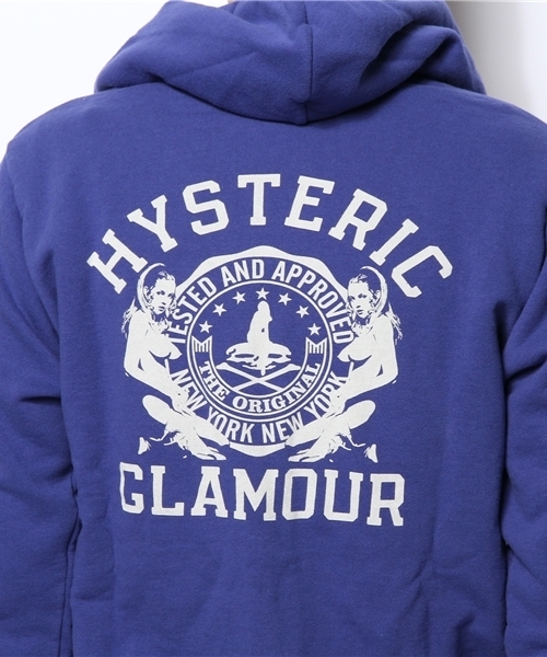 HYSTERIC GLAMOUR（ヒステリックグラマー）の「EAST SIDE COLLEGE pt PK（パーカー・メンズ・ブルー/トップグレー/ブラック・MEDIUM/SMALL/LARGE）」の14枚目の写真