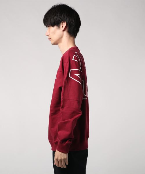 And A（アンドエー）の「AVIREX アヴィレックス / LS BIG LOGO CREW NECK SWEAT ビッグロゴプリント 長袖クルーネック オーバーサイズスウェット / 6193477（スウェット・メンズ・ホワイト/ブラック/エメラルド/バーガンディー・MEDIUM/LARGE/X-LARGE/XX-LARGE）」の5枚目の写真