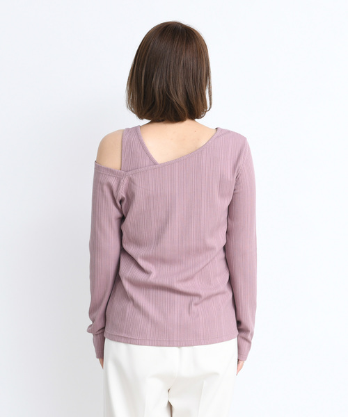 DouDou(ドゥドゥ)の「ランダムテレコセットプルオーバー(Tシャツ/カットソー・レディース・ブラック/ベージュ/ピンク・FREE)」の14枚目の写真
