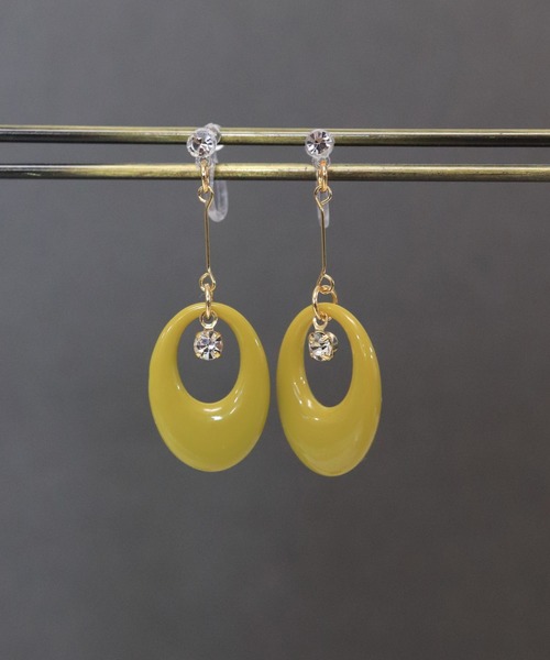 セール 揺れるミニ楕円フープの樹脂ポストピアス ピアス 両耳用 Florist フローリスト のファッション通販 Zozotown