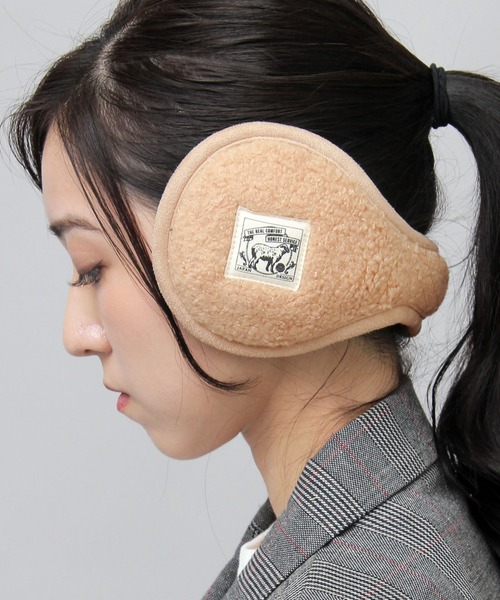 LE GUFE エコファー イヤーマフ ベージュ　ハンドメイド LE GUFE エコファー イヤーマフ ベージュハンドメイド