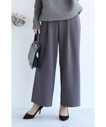 楽してオシャレに穿ける 体型拾わない 年中ヘビロテパンツ ホワイト限定ぺチパンツ付き