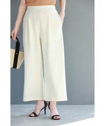 楽してオシャレに穿ける 体型拾わない 年中ヘビロテパンツ ホワイト限定ぺチパンツ付き