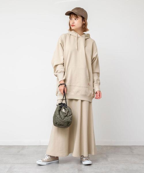 coen（コーエン）の「USAコットン裏毛フーデットパーカー（パーカー・レディース・ナチュラル/ホワイト/ダークグレー・FREE）」の22枚目の写真