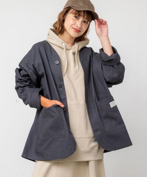 coen（コーエン）の「USAコットン裏毛フーデットパーカー（パーカー・レディース・ナチュラル/ホワイト/ダークグレー・FREE）」の20枚目の写真