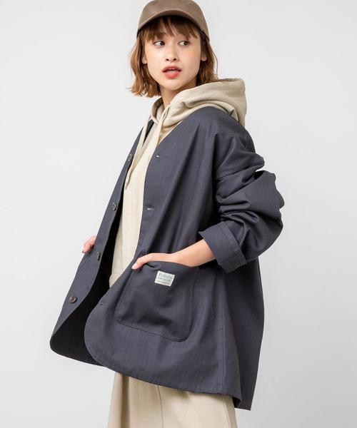 coen（コーエン）の「USAコットン裏毛フーデットパーカー（パーカー・レディース・ナチュラル/ホワイト/ダークグレー・FREE）」の19枚目の写真