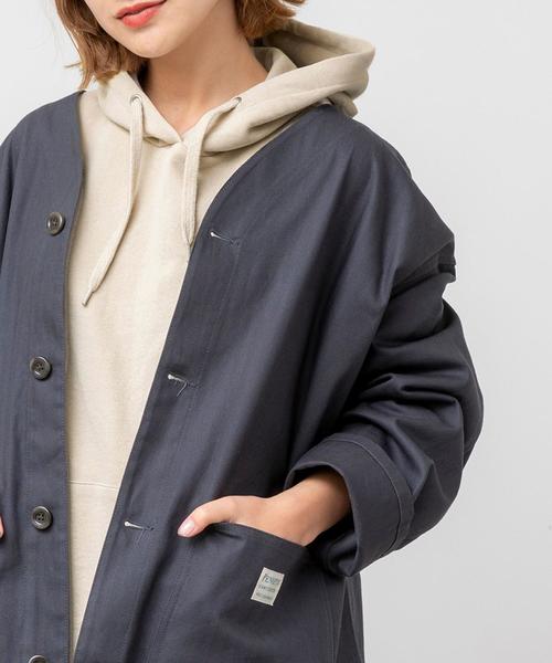 coen（コーエン）の「USAコットン裏毛フーデットパーカー（パーカー・レディース・ナチュラル/ホワイト/ダークグレー・FREE）」の18枚目の写真