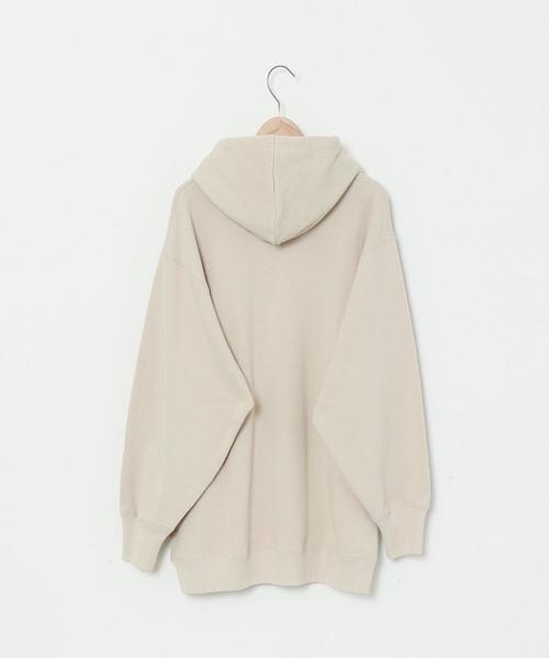 coen（コーエン）の「USAコットン裏毛フーデットパーカー（パーカー・レディース・ナチュラル/ホワイト/ダークグレー・FREE）」の9枚目の写真