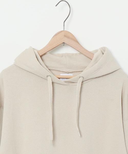 coen（コーエン）の「USAコットン裏毛フーデットパーカー（パーカー・レディース・ナチュラル/ホワイト/ダークグレー・FREE）」の8枚目の写真