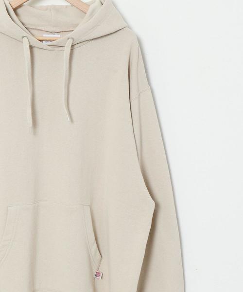 coen（コーエン）の「USAコットン裏毛フーデットパーカー（パーカー・レディース・ナチュラル/ホワイト/ダークグレー・FREE）」の6枚目の写真