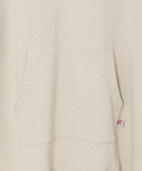 coen（コーエン）の「USAコットン裏毛フーデットパーカー（パーカー・レディース・ナチュラル/ホワイト/ダークグレー・FREE）」の5枚目の写真